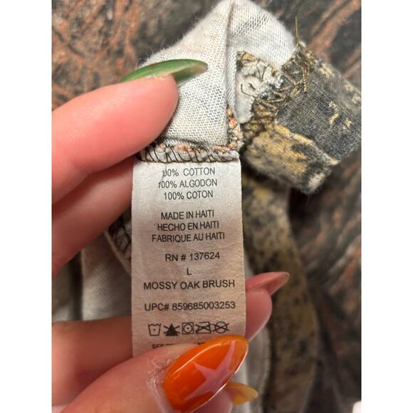 Hunting Zone Camouflage Short Sleeve Cotton T-shirt Mens Size Large - Picture 5 of 6